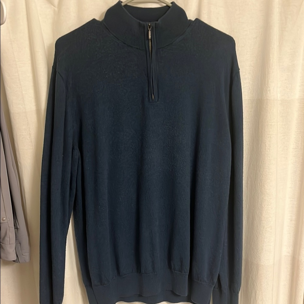 Charles Tyrwhitt Blue Zip Up Sweater